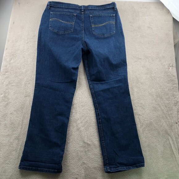 Riders By Lee Womens Jeans Size 18 Relax Fit Straight Leg Blue Denim Medium Wash - Picture 11 of 11